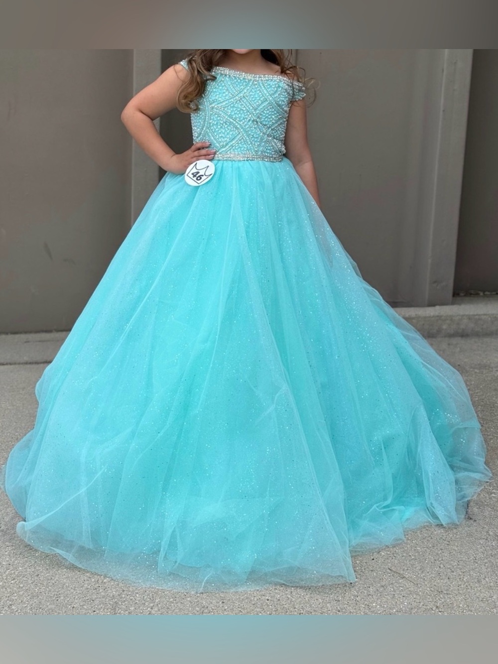 Tiffany Princess Beaded Tulle Ball Gown - Picture 3 of 8